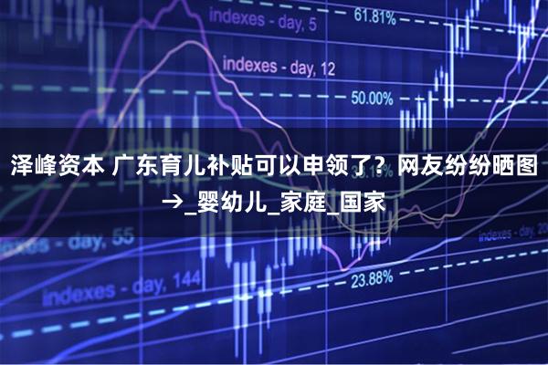 泽峰资本 广东育儿补贴可以申领了？网友纷纷晒图→_婴幼儿_家庭_国家