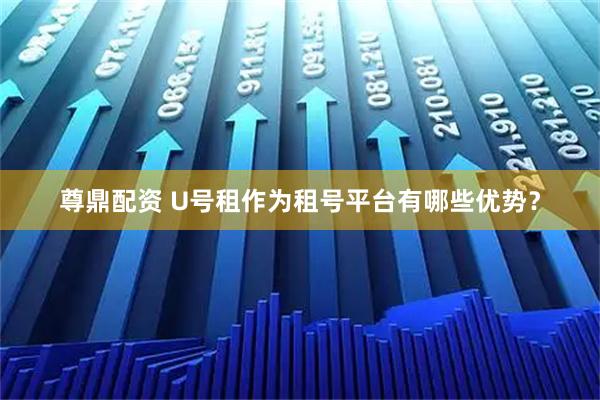 尊鼎配资 U号租作为租号平台有哪些优势？